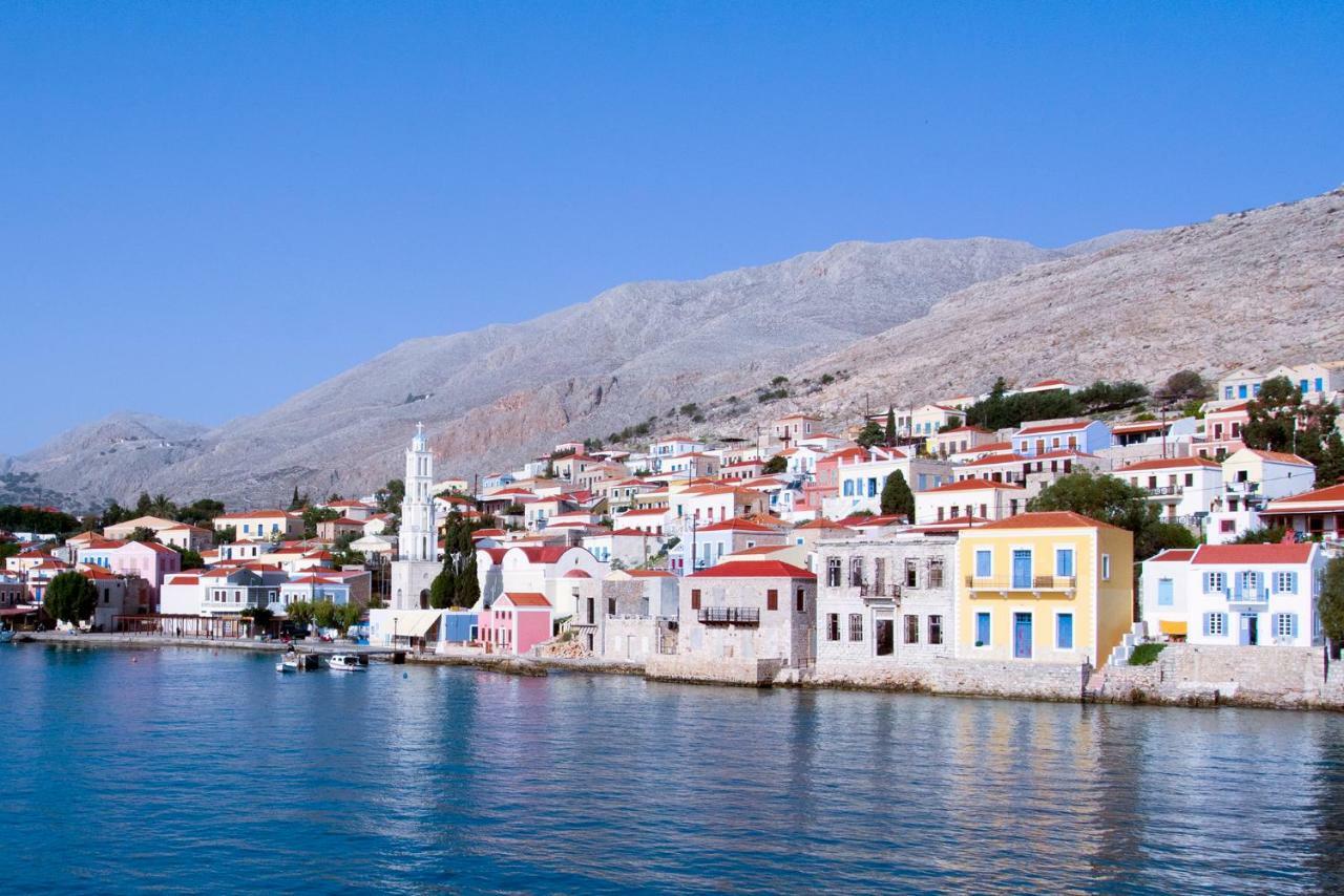 Kleanthe Hotel Chalki Town Exterior photo